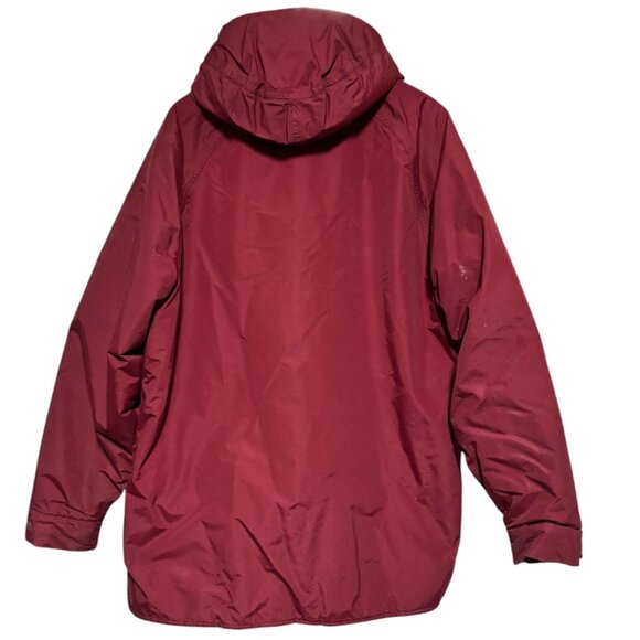 LL Bean Vintage Parka Gor Tex Coat Men’s XL Red hooded lined VTG Chore Barn - Picture 10 of 15